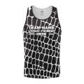 Custom Fully Sublimated Elegant Giraffe Animal Print Black White Performance Tank Top 19351