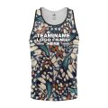 Custom Fully Sublimated Butterfly Wing Animal Print Multicolor Performance Tank Top 19371