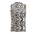 Custom Fully Sublimated Zebra Waves Animal Print Performance Sleeveless 19423