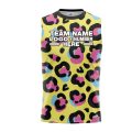 Custom Fully Sublimated Neon Leopard Skin Animal Print Multicolor Performance Sleeveless 19471