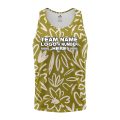 Custom Fully Sublimated Olive Floral Pattern Green White Performance Tank Top 19499