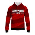 Custom Fully Sublimated Camo Pattern Red Performance Sports Pullover Hoodie 20970