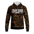 Custom Fully Sublimated Forest Camo Pattern One Performance Sports Pullover Hoodie 20982