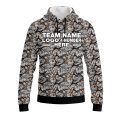 Custom Fully Sublimated Forest Camo Pattern Three Performance Sports Pullover Hoodie 20986