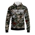 Custom Fully Sublimated Forest Camo Pattern Four Performance Sports Pullover Hoodie 20988