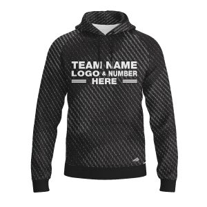 Custom Fully Sublimated Urban Night Camo Pattern Black Gray Performance Sports Pullover Hoodie 21046