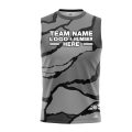 Custom Fully Sublimated Rock Camo Pattern Gray Performance Sleeveless 21104