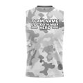 Custom Fully Sublimated Vibrant Camo Pattern Texture Gray Performance Sleeveless 21196