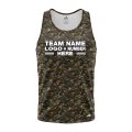 Custom Fully Sublimated Forest Camo Pattern Two Performance Tank Top 21384