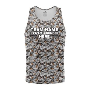 Custom Fully Sublimated Forest Camo Pattern Three Performance Tank Top 21388