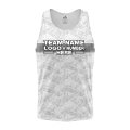 Custom Fully Sublimated Digital Camo Pattern Gray Performance Tank Top 21400