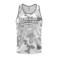 Custom Fully Sublimated Vibrant Camo Pattern Texture Gray Performance Tank Top 21444
