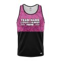 Custom Fully Sublimated Forest Camo Pattern Texture Pink Black Performance Tank Top 21472