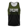 Custom Fully Sublimated Forest Camo Pattern Texture Green Black Performance Tank Top 21476