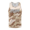 Custom Fully Sublimated Sand Camo Pattern Performance Tank Top 21496