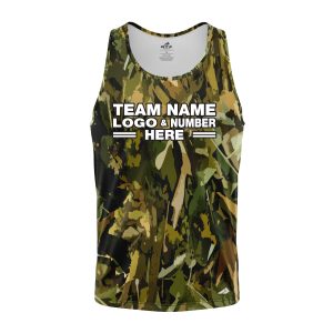Custom Fully Sublimated Fall Camo Pattern Performance Tank Top 21548
