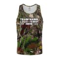 Custom Fully Sublimated Deep Woods Camo Pattern Black Brown Green Performance Tank Top 21552