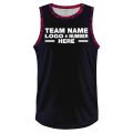 Custom Fully Sublimated Imprint Two Pattern Dark Blue Pink Performance Basketball Uniform Jersey 22300