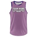 Custom Fully Sublimated Tie Dye Pattern Berry Purple Performance Basketball Uniform Jersey 22320