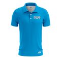 Custom Fully Sublimated Solid J28 Pattern Dark Aqua Performance Polo Shirt 8317