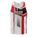 Custom Fully Sublimated Stylish Pool Ball Pattern Red White Black Performance Tank Top 22424