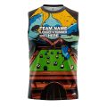 Custom Fully Sublimated Shark Pool Table Pattern Performance Sleeveless 22460