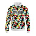 Custom Fully Sublimated Colorful Bowling Frenzy Pattern Performance Sports Pullover Hoodie 22480