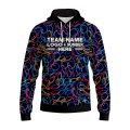Custom Fully Sublimated Party Bowling Pattern Multicolor Performance Sports Pullover Hoodie 22490