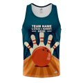 Custom Fully Sublimated Professional Bowling  Pattern Performance Tank Top 22590