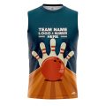 Custom Fully Sublimated Professional Bowling  Pattern Performance Sleeveless 22618