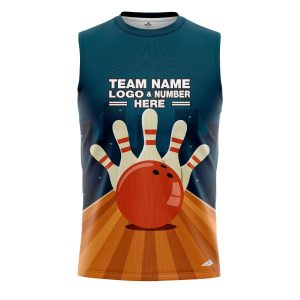 Custom Fully Sublimated Professional Bowling  Pattern Performance Sleeveless 22618