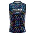 Custom Fully Sublimated Party Bowling Pattern Multicolor Performance Sleeveless 22626