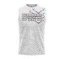 Custom Fully Sublimated Stylish Fishing Pattern Red White Blue Performance Sleeveless 22757