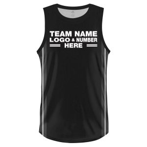 Custom Fully Sublimated Modern Four Pattern Black White Performance Basketball Uniform Jersey 22837