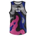 Custom Fully Sublimated Camo Pattern Black Pink Blue Performance Basketball Uniform Jersey 22957