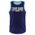 Custom Fully Sublimated Solid Five Pattern Blue SkyBlue Performance Basketball Uniform Jersey 22977