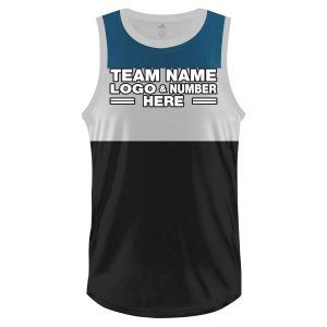 Custom Fully Sublimated 3 Color Pattern Black White Teal Performance Basketball Uniform Jersey 22997