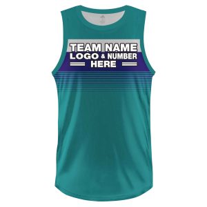 Custom Fully Sublimated Extreme Two Pattern Teal Bue White Performance Basketball Uniform Jersey 23037