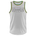 Custom Fully Sublimated Solid Ten Pattern White Gold Aqua Performance Basketball Uniform Jersey 23107