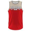 Custom Fully Sublimated High Energy Two Pattern Red Performance Basketball Uniform Jersey 23227