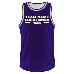Custom Fully Sublimated Tenue Pattern Blue White Performance Basketball Uniform Jersey 23367