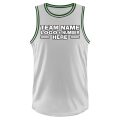 Custom Fully Sublimated Tenue Eleven Pattern Green White Performance Basketball Uniform Jersey 23467