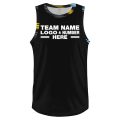 Custom Fully Sublimated Leaves Two Pattern Black Teal Yellow Performance Basketball Uniform Jersey 23547
