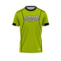 Custom Fully Sublimated Precision Referee Pattern Neon Green Performance Jersey 23564