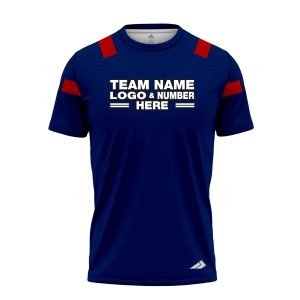 Custom Fully Sublimated Modern Referee Pattern Blue Performance Jersey 23592