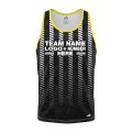Custom Fully Sublimated Elite Referee Pattern Black Performance Tank Top 23618