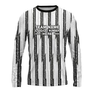 Custom Fully Sublimated Elite Referee Pattern White Performance Long Sleeves 23686
