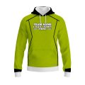 Custom Fully Sublimated Precision Referee Pattern Neon Green Performance Sports Pullover Hoodie 23748