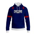 Custom Fully Sublimated Modern Referee Pattern Blue Performance Sports Pullover Hoodie 23756