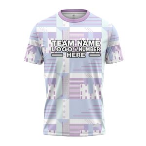 Custom Fully Sublimated Pastel Geometric Golf Pattern Performance Jersey 23823